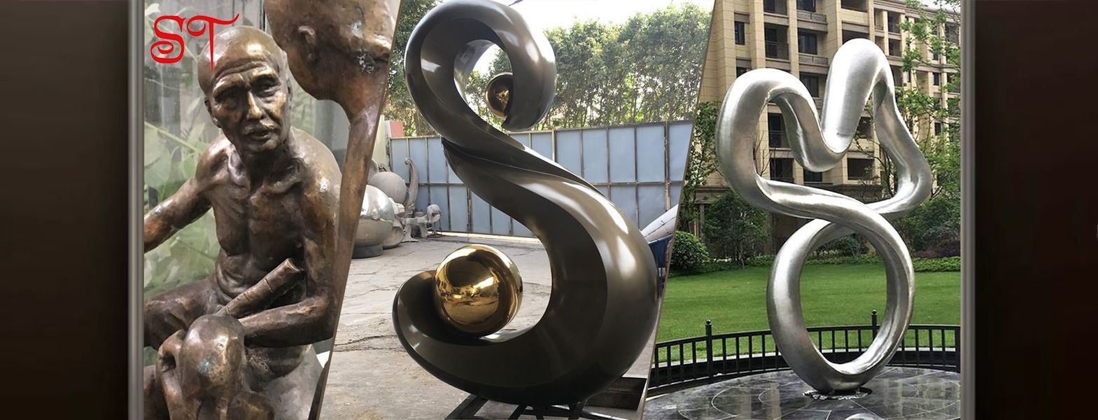 चीन सबसे अच्छा धातु कला मूर्तियां बिक्री पर